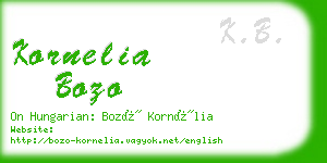 kornelia bozo business card